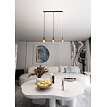 Emibig Emibig COSMO 3 BL MIODOWY - Moderne hanglamp met amberkleurige kap