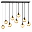 Emibig Emibig COSMO 9 BL MIODOWY - Lampe suspendue moderne avec abat-jour ambre