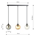 Emibig Emibig COSMO 3 BL MIX - Lampe suspendue moderne pour un éclairage élégant