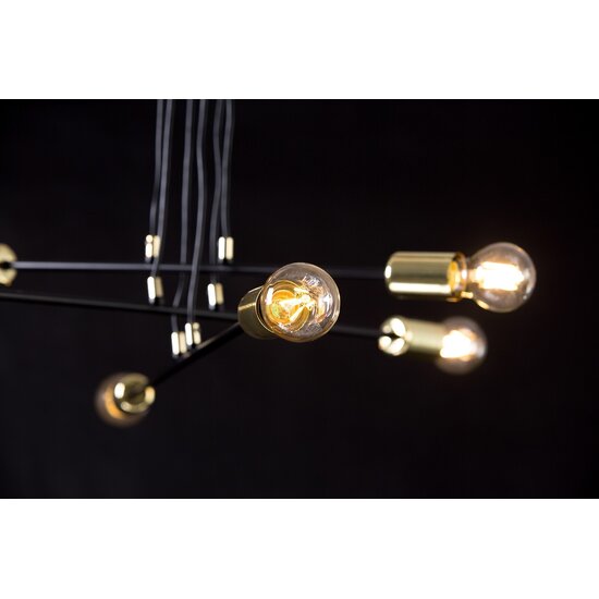 Emibig Emibig VESIO 6 BLACK - Retro Hanglamp voor een Stijlvolle Sfeer