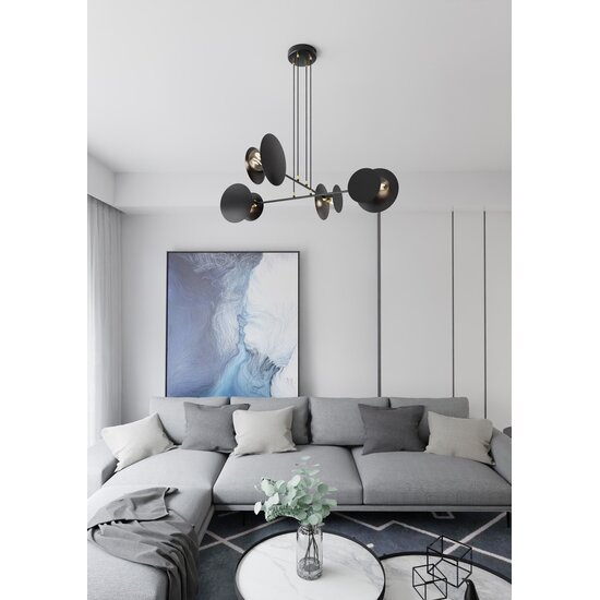 Emibig Emibig IDEA 4 BLACK - Moderne hanglamp voor sfeervolle verlichting