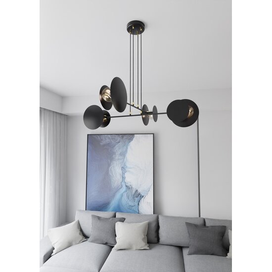Emibig Emibig IDEA 4 BLACK - Moderne hanglamp voor sfeervolle verlichting