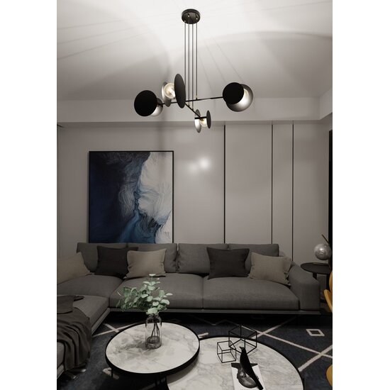 Emibig Emibig IDEA 4 BLACK - Modern pendant lamp for stylish lighting