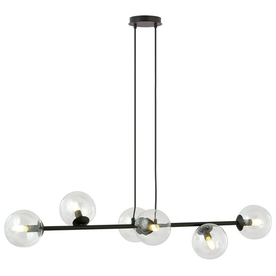 Emibig Emibig ROSSI 6 BL TRANSPARENT - Moderne hanglamp voor sfeervolle verlichting