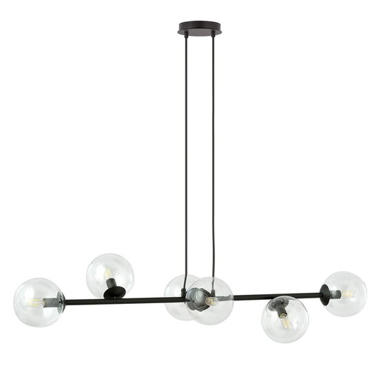Emibig Emibig ROSSI 6 BL TRANSPARENT - Moderne hanglamp voor sfeervolle verlichting