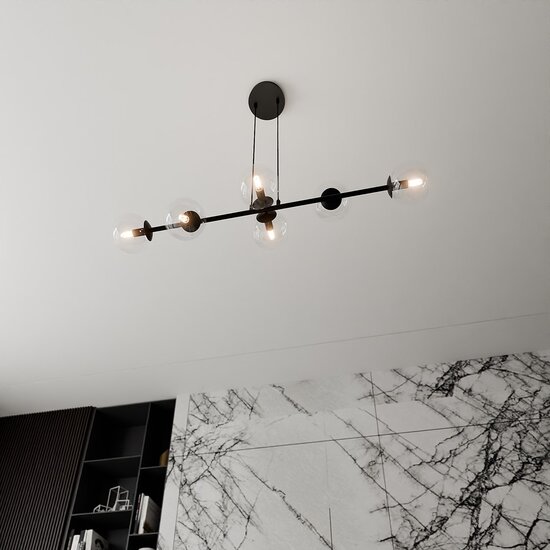 Emibig Emibig ROSSI 6 BL TRANSPARENT - Lámpara colgante moderna para una iluminación elegante