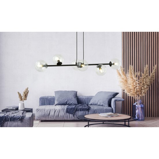 Emibig Emibig ROSSI 6 BL TRANSPARENT - Lámpara colgante moderna para una iluminación elegante