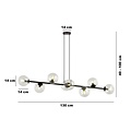 Emibig Emibig ROSSI 8 BL TRANSPARENT - Moderne hanglamp voor sfeervolle verlichting