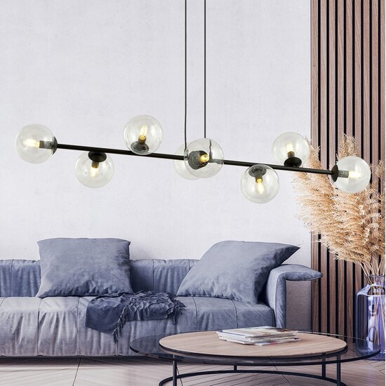 Emibig Emibig ROSSI 8 BL Transparent - Moderne Pendelleuchte für stilvolles Ambiente