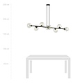 Emibig Emibig ROSSI 8 BL TRANSPARENT - Moderne hanglamp voor sfeervolle verlichting