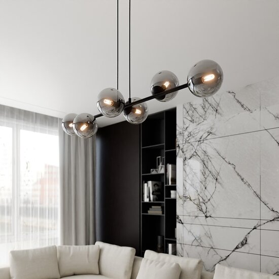 Emibig Emibig ROSSI 6 BL GRAFIT - Modern pendant lamp for stylish lighting