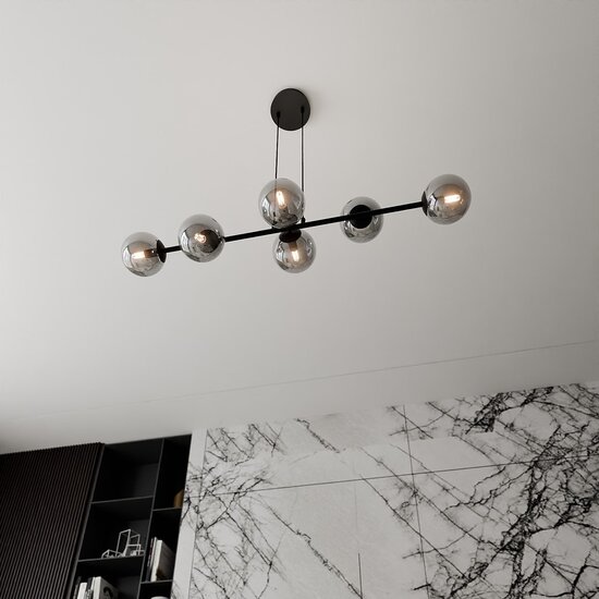Emibig Emibig ROSSI 6 BL GRAFIT - Lámpara colgante moderna para una iluminación elegante