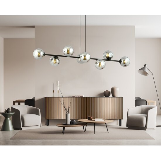 Emibig Emibig ROSSI 8 BL GRAFIT - Lámpara colgante moderna para una iluminación elegante