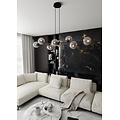 Emibig Emibig ROSSI 8 BL GRAFIT - Moderne hanglamp voor sfeervolle verlichting