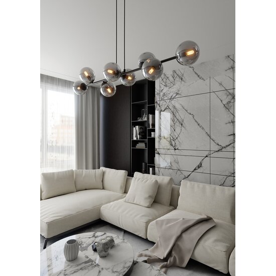 Emibig Emibig ROSSI 8 BL GRAFIT - Lampe suspendue moderne pour un éclairage élégant