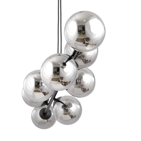 Emibig Emibig ROSSI 8 BL GRAFIT - Moderne hanglamp voor sfeervolle verlichting