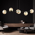 Emibig Emibig Rossi 6 Hanglamp - Modern design met amberkleurige lampenkap