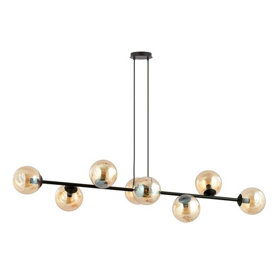 Emibig Emibig Rossi 8 Pendant Lamp - Modern style with amber lampshade