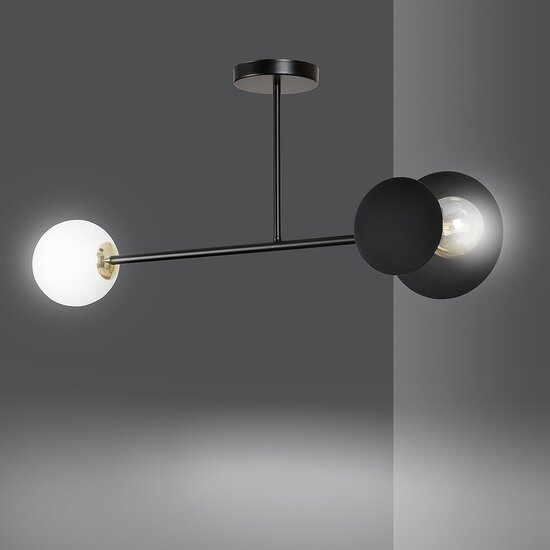 Emibig Emibig MINERVA 2 BLACK - Moderne Deckenlampe für stilvolles Wohnen