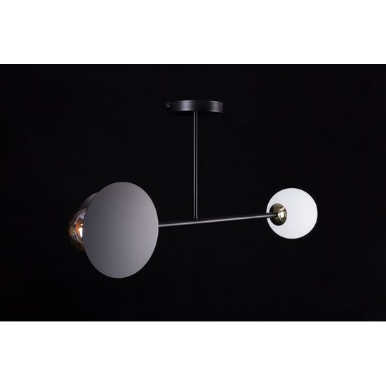 Emibig Emibig MINERVA 2 BLACK - Lampe de plafond moderne pour tous les espaces