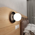 Emibig Emibig MINERVA K1 BLACK - Modern wall lamp made of steel and glass