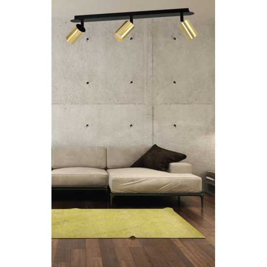 Emibig Emibig ZEN 3 BLACK - Modern ceiling lamp for any space