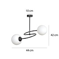 Emibig Emibig SELBI 2 Zwarte Plafondlamp - Modern Design voor Elke Ruimte