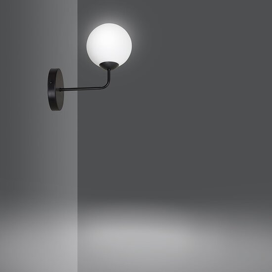 Emibig Emibig SELBI K1 Noir - Applique Murale Moderne en Acier Émaillé