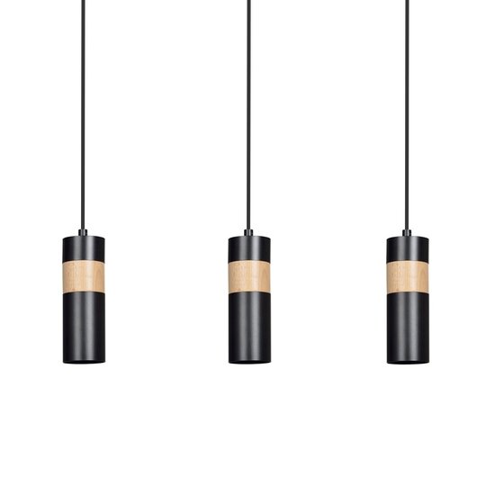 Emibig Emibig AKARI 3 BLACK - Lampe Suspendue Japandi Élégante