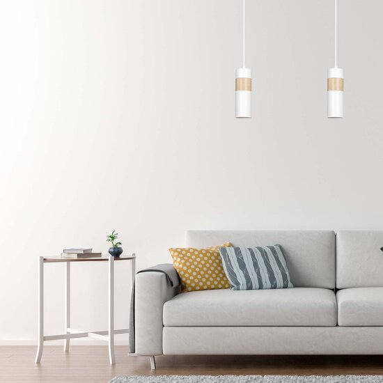 Emibig Emibig AKARI 1 Lampe Suspendue Blanche - Éclairage Japandi Élégant