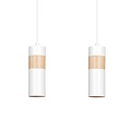 Emibig Emibig AKARI 2 WHITE - Lámpara colgante elegante estilo Japandi
