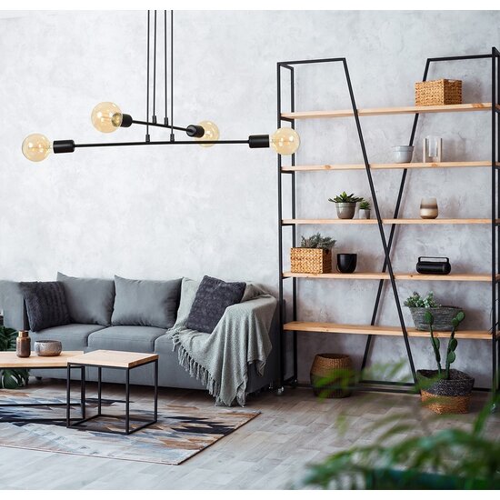 Emibig Emibig MULTIPO 4 Zwarte Hanglamp - Minimalistisch Design voor Elke Ruimte