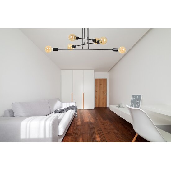 Emibig Emibig MULTIPO 6 Zwart - Minimalistische Hanglamp voor Elke Ruimte