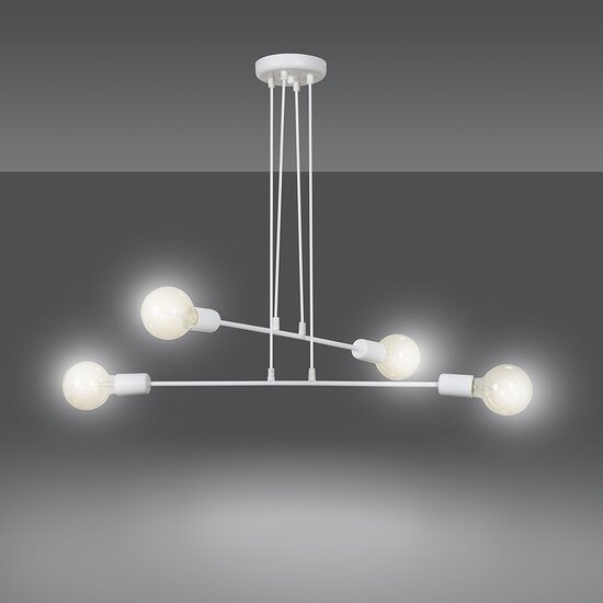 Emibig Emibig MULTIPO 4 Lampe Suspendue Blanche - Design Minimaliste pour Tous les Espaces