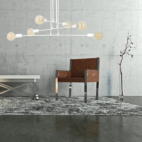 Emibig Emibig MULTIPO 6 White Pendant Lamp - Minimalist Design for Any Space