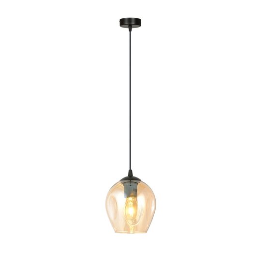 Emibig Emibig ISTAR 1 Suspension - Design moderne avec abat-jour en verre ambre