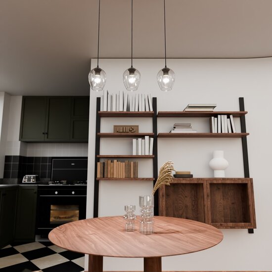 Emibig Emibig ISTAR 3 BL Transparant - Moderne Hanglamp voor een Stijlvolle Interieur