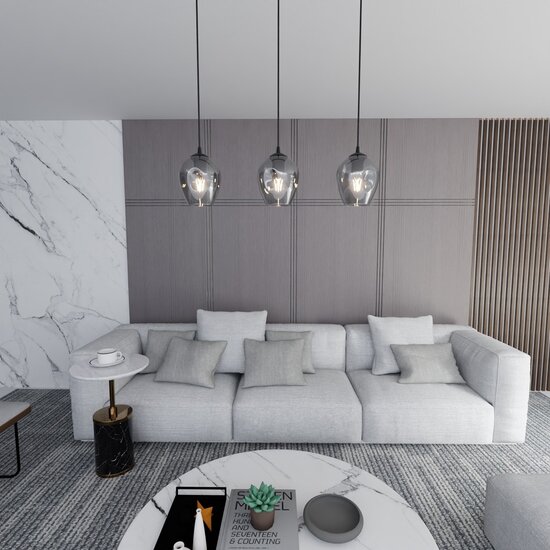 Emibig Emibig ISTAR 3 BL GRAFIT - Moderne Pendelleuchte für stilvolles Ambiente