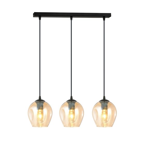 Emibig Emibig ISTAR 3 Pendant Lamp - Modern design with amber glass shade