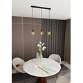 Emibig Emibig ISTAR 3 Suspension - Design moderne avec abat-jour en verre ambre