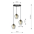 Emibig Emibig ISTAR 3 BL PREMIUM GRAFIT - Modern pendant lamp for stylish lighting