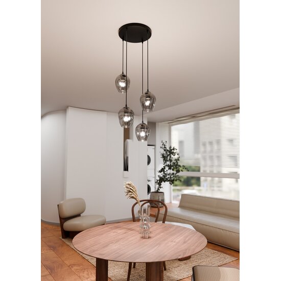 Emibig Emibig ISTAR 4 BL PREMIUM GRAFITO - Lámpara colgante moderna para espacios elegantes