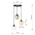 Emibig Emibig ISTAR 3 BL PREMIUM MIX Pendant Lamp - Modern design with versatile colors