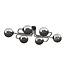 Emibig Emibig BRENDI 6A BL GRAPHITE - Modern ceiling lamp made of powder-coated steel