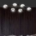 Emibig Emibig BRENDI 6A BL GRAPHITE - Modern ceiling lamp made of powder-coated steel