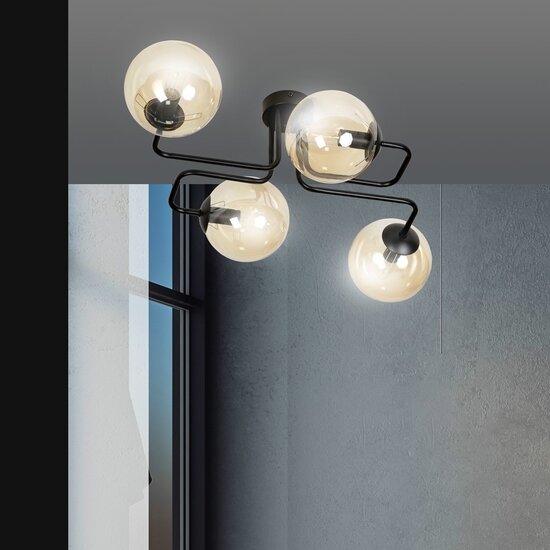 Emibig Emibig BRENDI 4 BL MIODOWY - Moderne Deckenlampe für stilvolle Beleuchtung