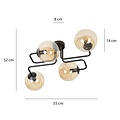 Emibig Emibig BRENDI 4 BL MIODOWY - Moderne Deckenlampe für stilvolle Beleuchtung