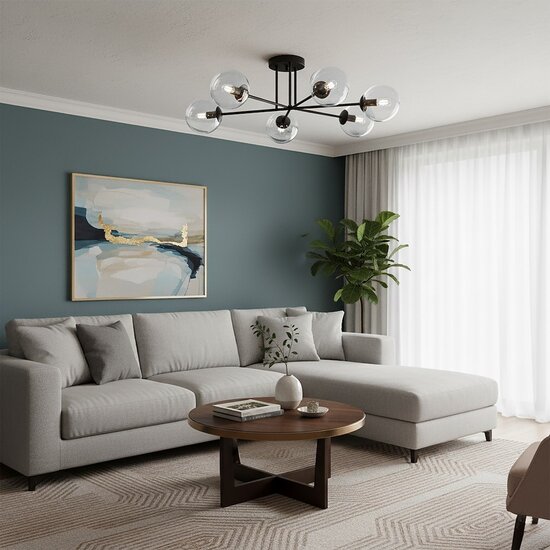 Emibig Emibig Brendi 6B Ceiling Lamp - Modern and Transparent Design