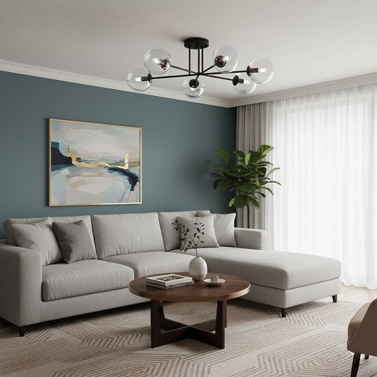 Emibig Emibig BRENDI 6B Deckenlampe - Modernes Design mit transparentem Schirm