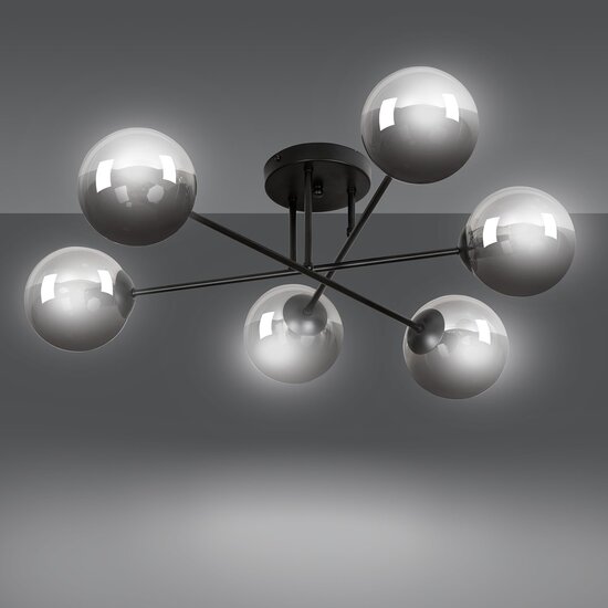 Emibig Emibig BRENDI 6B Deckenlampe - Modernes Design in Graphit